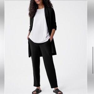 Eileen Fisher Black Tencel pull on pants